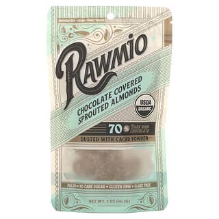 Rawmio, Chocolate Covered Sprouted Almonds, 2 oz (56.7 g)