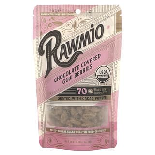 Rawmio, Chocolate Covered Goji Berries, 70% Dark Raw Chocolate, 2 oz (56.7 g)