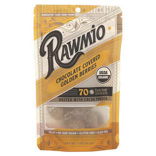 Rawmio, Chocolate Covered Golden Berries, 70% Dark Raw Chocolate, 2 oz (56.7 g)