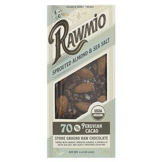 Rawmio, Stone Ground Raw Chocolate, Sprouted Almond & Sea Salt, 2.12 oz (60 g)