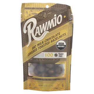 Rawmio, Oat Milk Chocolate Covered Toasted Hazelnuts, 2 oz (56.7 g)
