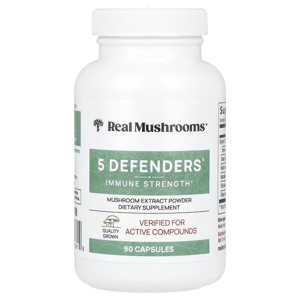 5 Defenders®, Mushroom Extract Powder, 90 Capsules