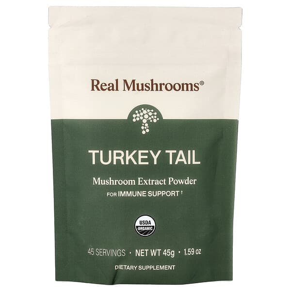 Real Mushrooms, 구름버섯, 유기농 버섯 추출물 분말, 45g(1.59oz)