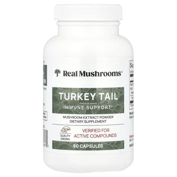 Turkey Tail, Mushroom Extract Powder, 90 Capsules