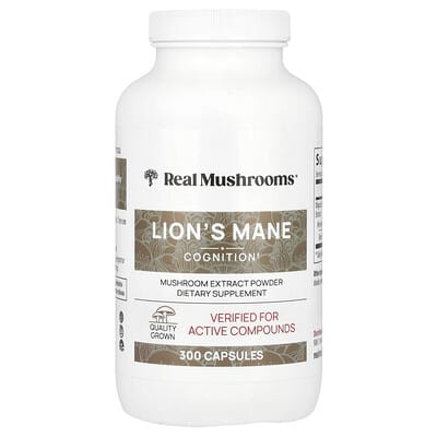 Real Mushrooms, Hericium, Mushroom Extract Powder, 300 Capsules