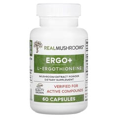 Real Mushrooms, ERGO + L-ergothionéine, 60 capsules