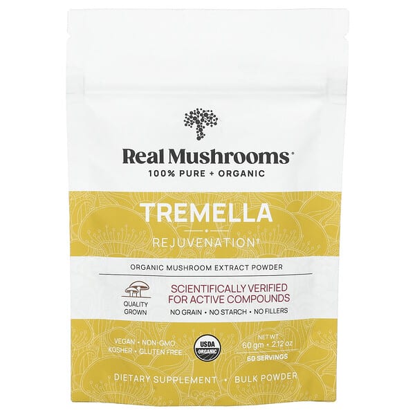 Tremella, Organic Mushroom Extract Powder, 2.12 oz (60 g)