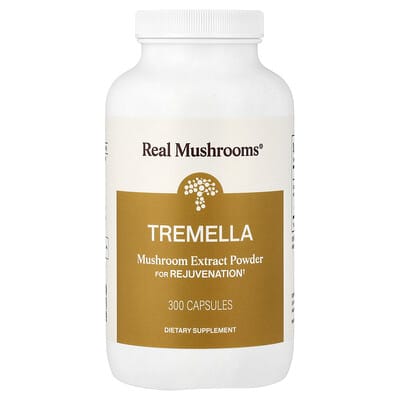 Real Mushrooms, Tremella, Mushroom Extract Powder, 300 Capsules