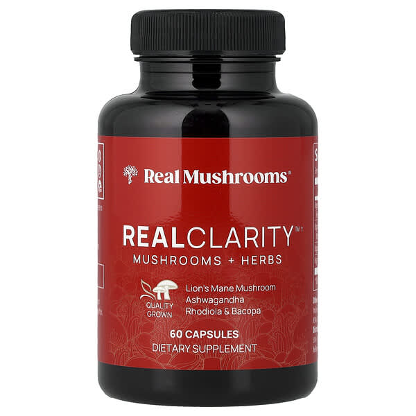 RealClarity™, Mushrooms + Herbs, 60 Capsules