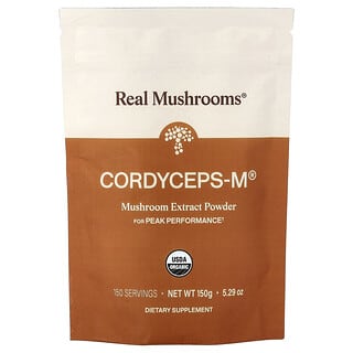 Real Mushrooms, Cordyceps-M™, Organic Mushroom Extract Powder, 5.29 oz (150 g)