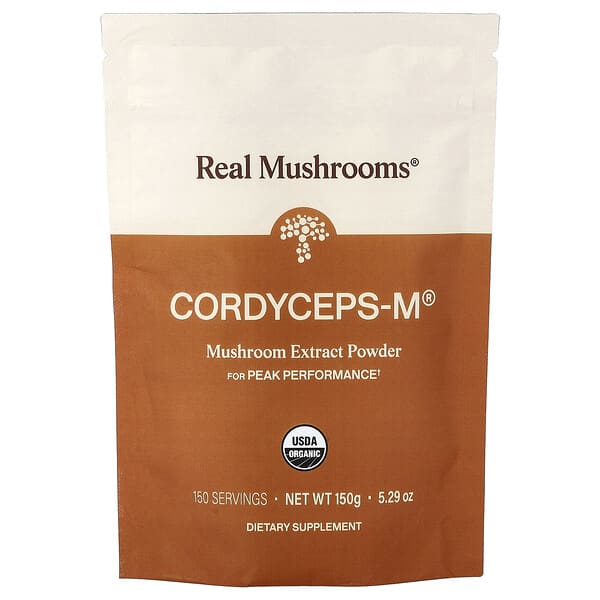 Real Mushrooms, 동충하초-M, 유기농 버섯 추출물 분말, 150g(2.12oz)