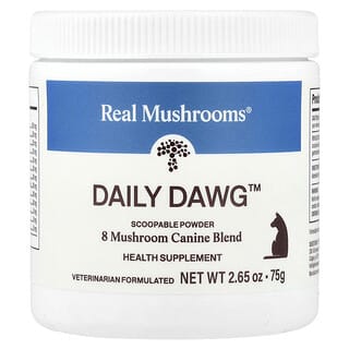 Real Mushrooms, Daily Dawg™, 8 Mushroom Canine Blend, For Dogs, 2.65 oz (75 g)