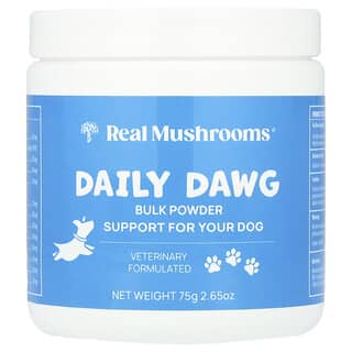 Real Mushrooms, 日常 Dawg 散装粉，狗狗专用，2.65 盎司（75 克）