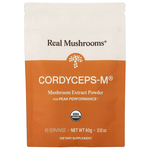 Real Mushrooms, Cordyceps-M®, 버섯 추출물 분말, 60g(2.12oz)