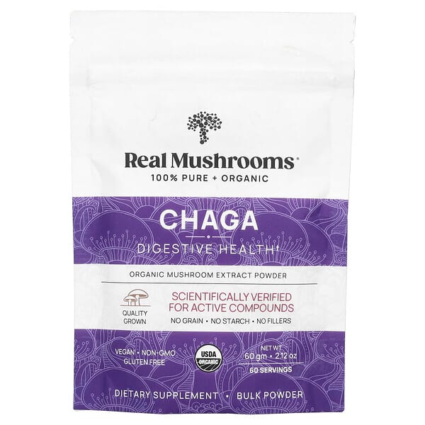 Chaga, Organic Mushroom Extract Powder, 2.12 oz (60 g)