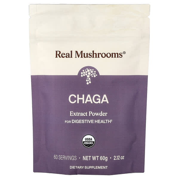 Real Mushrooms, 차가버섯 추출물 분말, 60g(2.12oz)