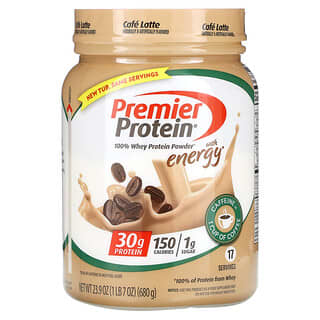 Premier Protein, 100% порошок из сывороточного протеина, латте для кофе, 680 г (1 фунт 7 унций)