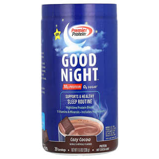 Premier Protein, Good Night, Protein Hot Cocoa Mix, Cozy Cocoa, 11.6 oz (330 g)