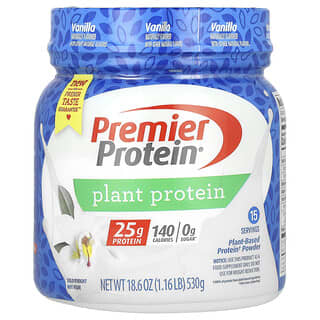 Premier Protein, 植物蛋白质，香草味，1.16 磅（530 克）