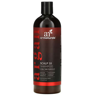 Artnaturals, Shampoo para Couro Cabeludo 18, Fórmula de Alcatrão de Carvão, 473 ml (16 fl oz)