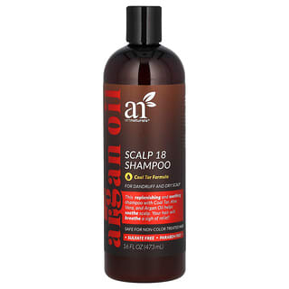 artnaturals, Shampoo para Couro Cabeludo 18, Fórmula de Alcatrão de Carvão, 473 ml (16 fl oz)