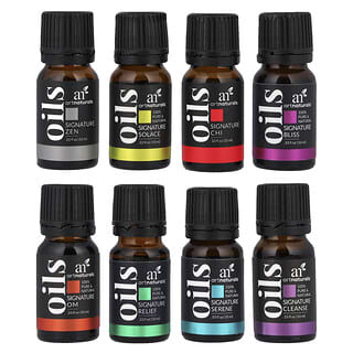 artnaturals, Essential Oils Set, Top 8 Blends, 8 Bottles, 0.33 fl oz (10 ml) Each