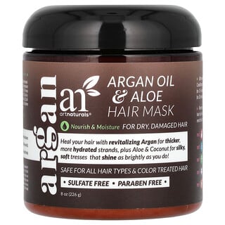 artnaturals, Argan Oil & Aloe Hair Mask, For Dry, Damaged Hair, 8 oz (226 g)