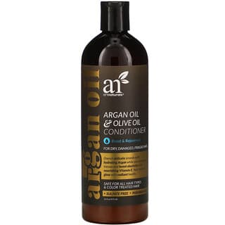 Art Naturals, Après-shampooing à l'huile d'argan et à l'huile d'olive, stimulant et rajeunissant, 473 ml