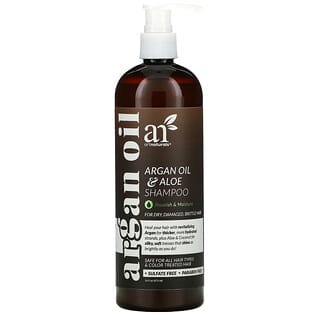 Art Naturals, Shampooing à l'huile d'argan et à l'aloès, pour cheveux secs, abîmés et cassants, 473 ml