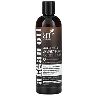 artnaturals, Argan Oil & Shea Butter Conditioner, For Dry, Damaged, Brittle Hair, 12 fl oz (355 ml)
