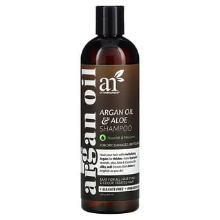 Art Naturals, Shampooing à l'huile d'argan et à l'aloès, Pour cheveux secs, abîmés et cassants, 355 ml