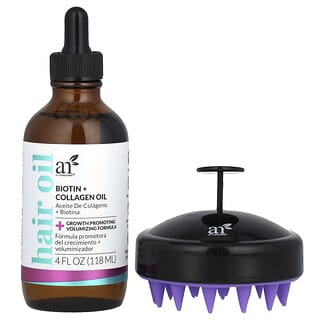 artnaturals, Hair Growth Kit, Haarwuchs-Set, Biotin + Kollagenöl, 2-teiliges Set