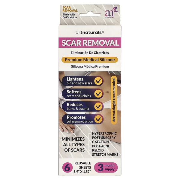 artnaturals, Scar Removal, 6 Reusable Sheets