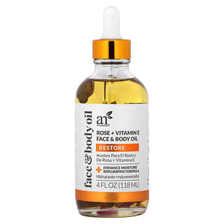 artnaturals, Face & Body Oil, Rose + Vitamin E, 4 fl oz (118 ml)
