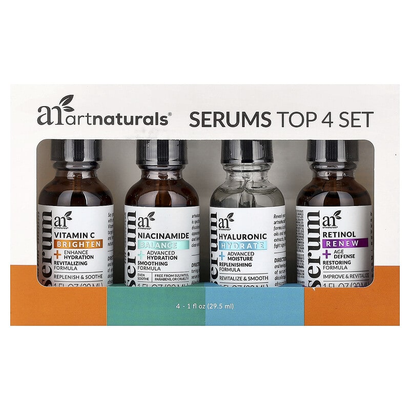 Serum Top 4 Set, 4 Count, 1 fl oz (29.5 ml) Each