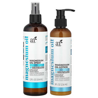 artnaturals, Aceite de magnesio, Loción y spray, Set de 2 piezas