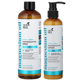 artnaturals, Magnesium Oil Spray & Lotion, 2 Piece Set