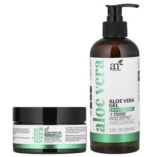 artnaturals, Dúo en gel de aloe vera, Para todo tipo de piel, Set de 2 piezas