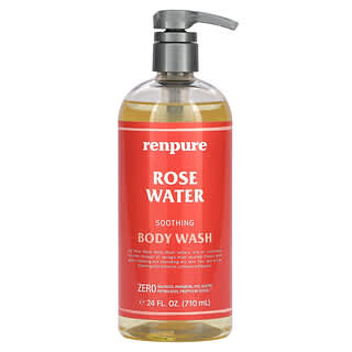 Renpure, 玫瑰水舒緩沐浴露，24 液量盎司（710 毫升）
