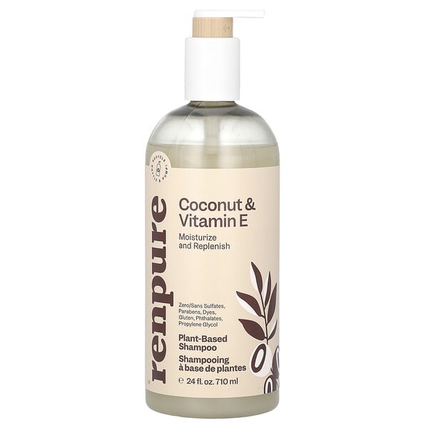 Renpure, Coconut &amp; Vitamin E Shampoo, 24 fl oz (710 ml)