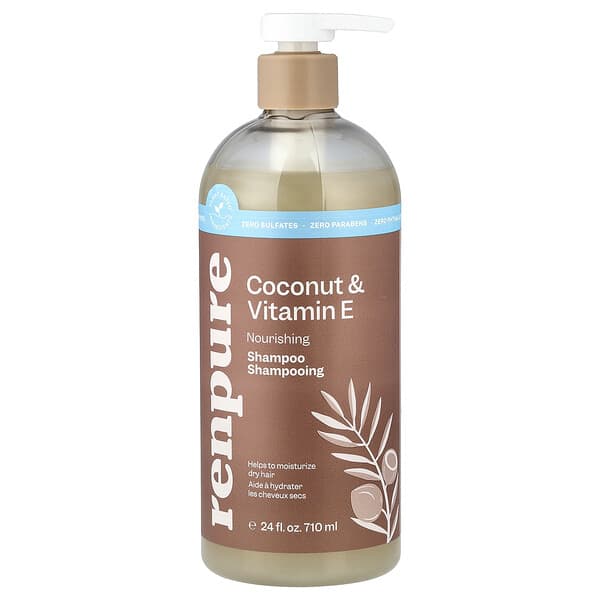 Renpure, Coconut & Vitamin E Shampoo, 24 fl oz (710 ml)