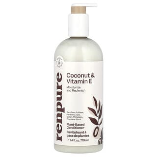 Renpure, Plant-Based Conditioner, Coconut & Vitamin E , 24 fl oz (710 ml)