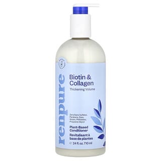 Renpure, Après-shampooing à base de plantes, Biotine et collagène, 710 ml