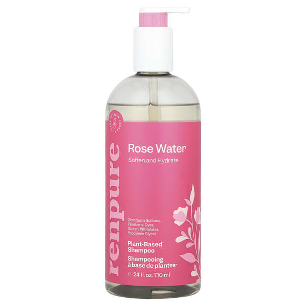 Renpure, 식물성 샴푸, 로즈워터, 710ml(24fl oz)
