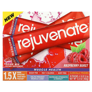 Rejuvenate, смесь для приготовления напитка, для здоровья мышц, со вкусом малины, 30 пакетиков по 5,5 г (0,19 унции)