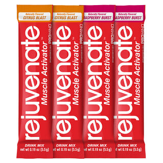 Rejuvenate Muscle Activator™,  Drink Mix, Raspberry Burst, Citrus Blast, 4 Stick Packets, 0.19 oz (5.5 g) Each