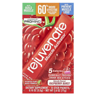 Rejuvenate, Muscle Activator™, Mélange à boire, Framboise éclatante, 14 sachets en stick, 5,5 g chacun