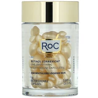 RoC, Retinol Correxion 라인 스무딩 나이트 세럼 캡슐, 생분해성 캡슐 30정