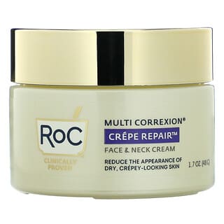 RoC, Multi Correxion ، كريم إصلاح الكريب ، كريم الوجه والرقبة ، 1.7 أونصة (48 جم)
