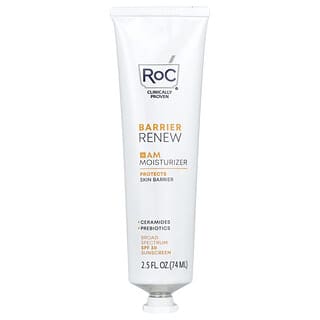 RoC, Barrier Renew, AM Moisturizer, SPF30, Fragrance-Free, For All Skin Types, 2.5 fl oz (74 ml)